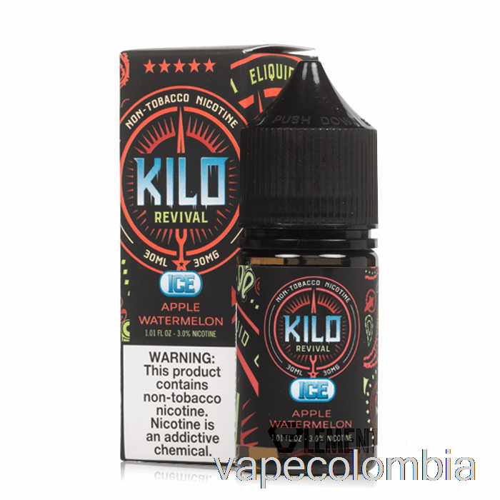 Vape Desechable Hielo Manzana Sandia - Kilo Sales Revival - 30ml 50mg